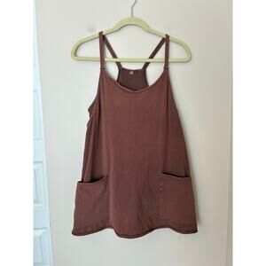 Free People Movement Hot Shot Mini Dress Brown Athletic Small